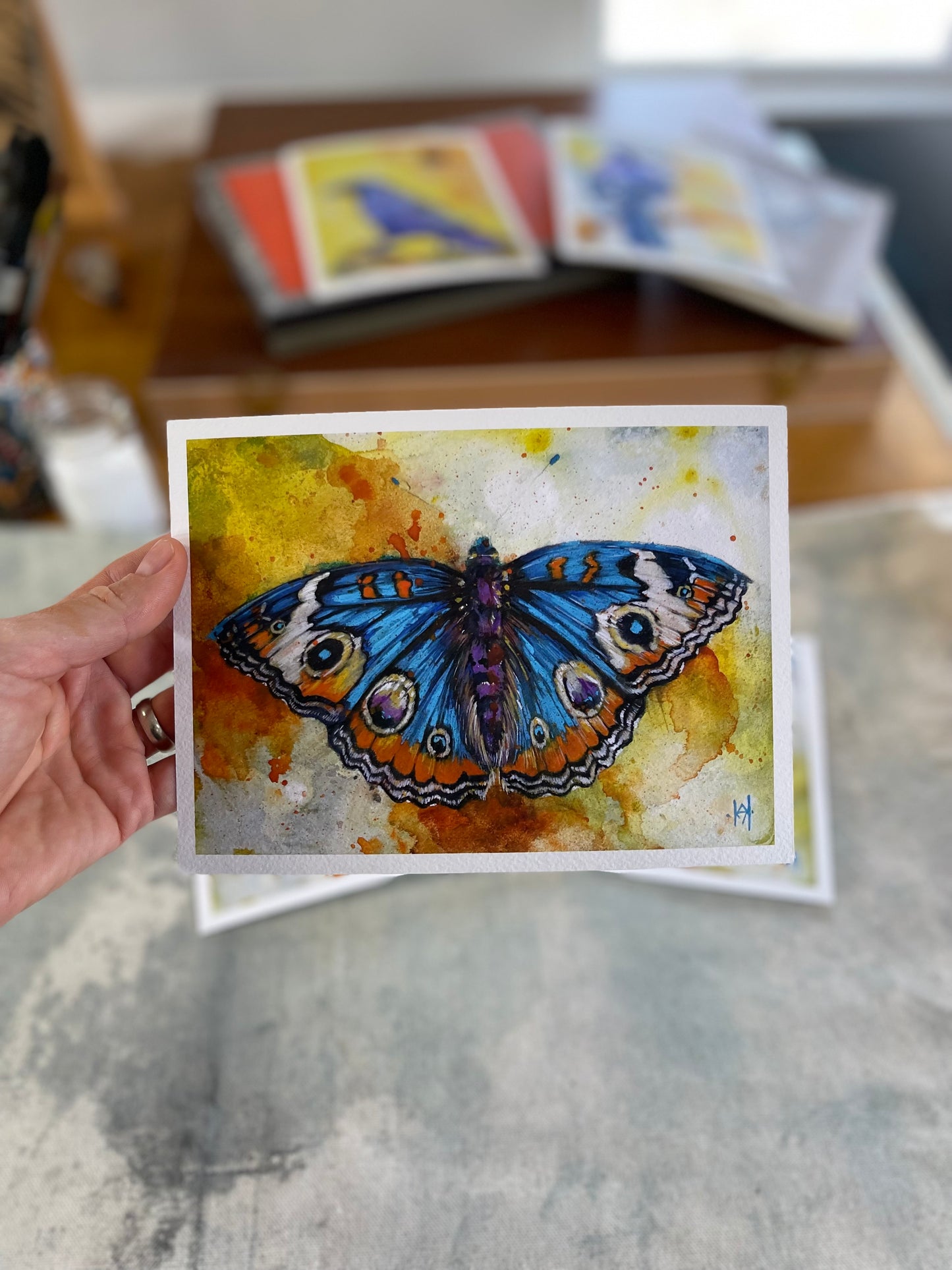Blue Buckeye Butterfly - Signed and Numbered Fine Art Prints