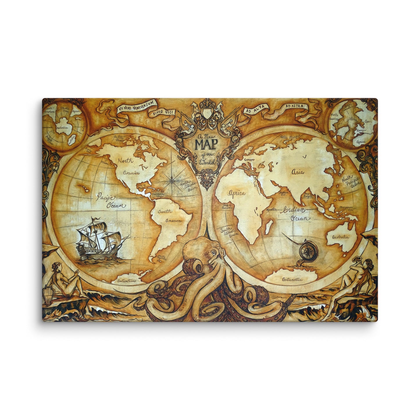 Release the Kraken - 24x36 in. Canvas Print