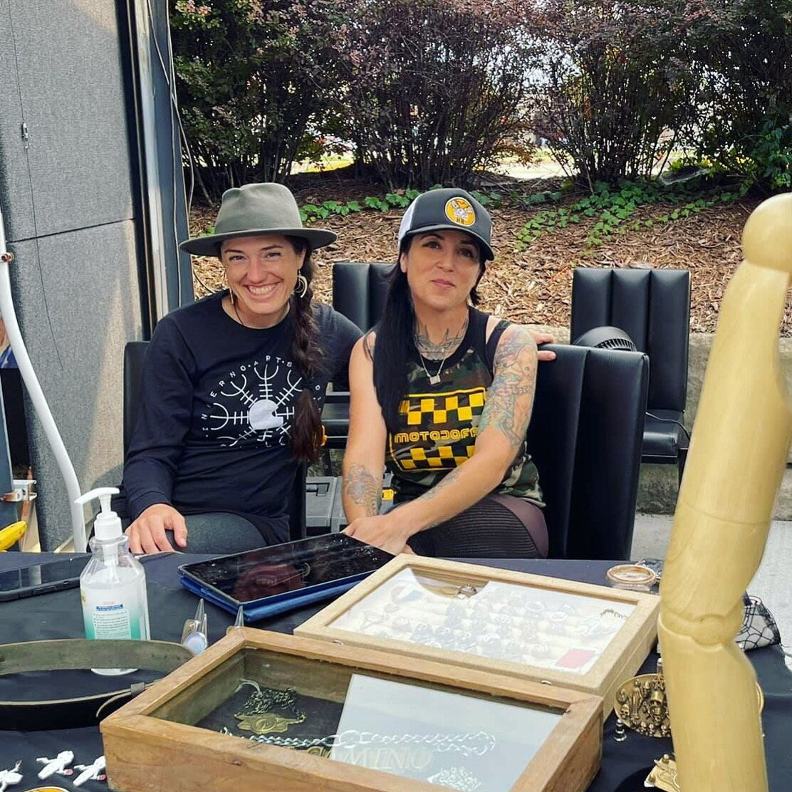 Long Sleeve Tee, Inferno Art Studio, Kayla Koeune Logo Support T