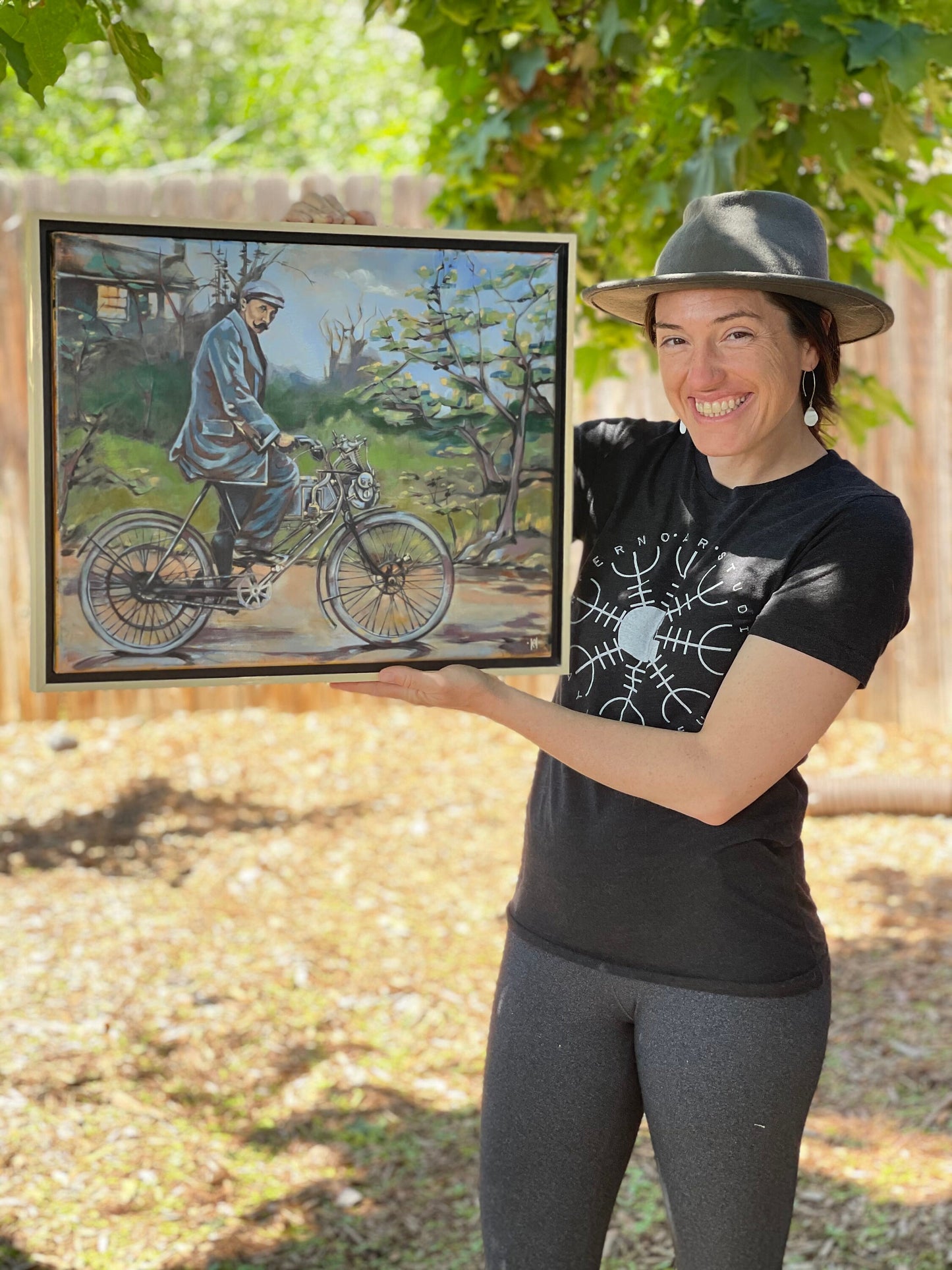 T Shirt Heather Grey, Inferno Art Studio, Kayla Koeune Logo Support T